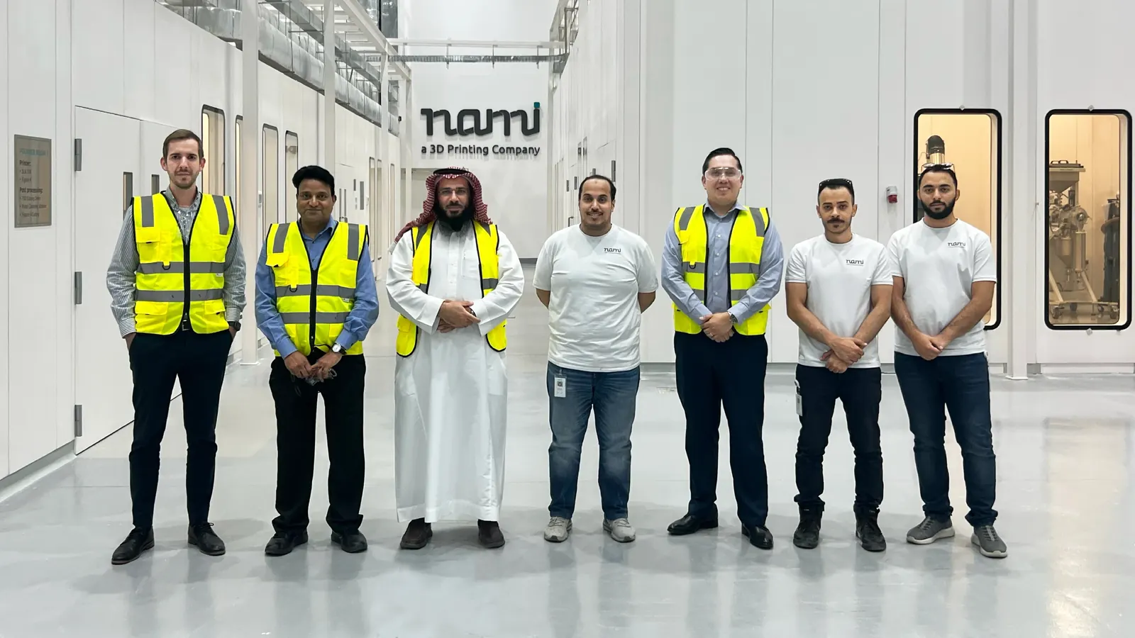 فريق «نامي» داخل منشأة الشركة للتصنيع بالإضافة