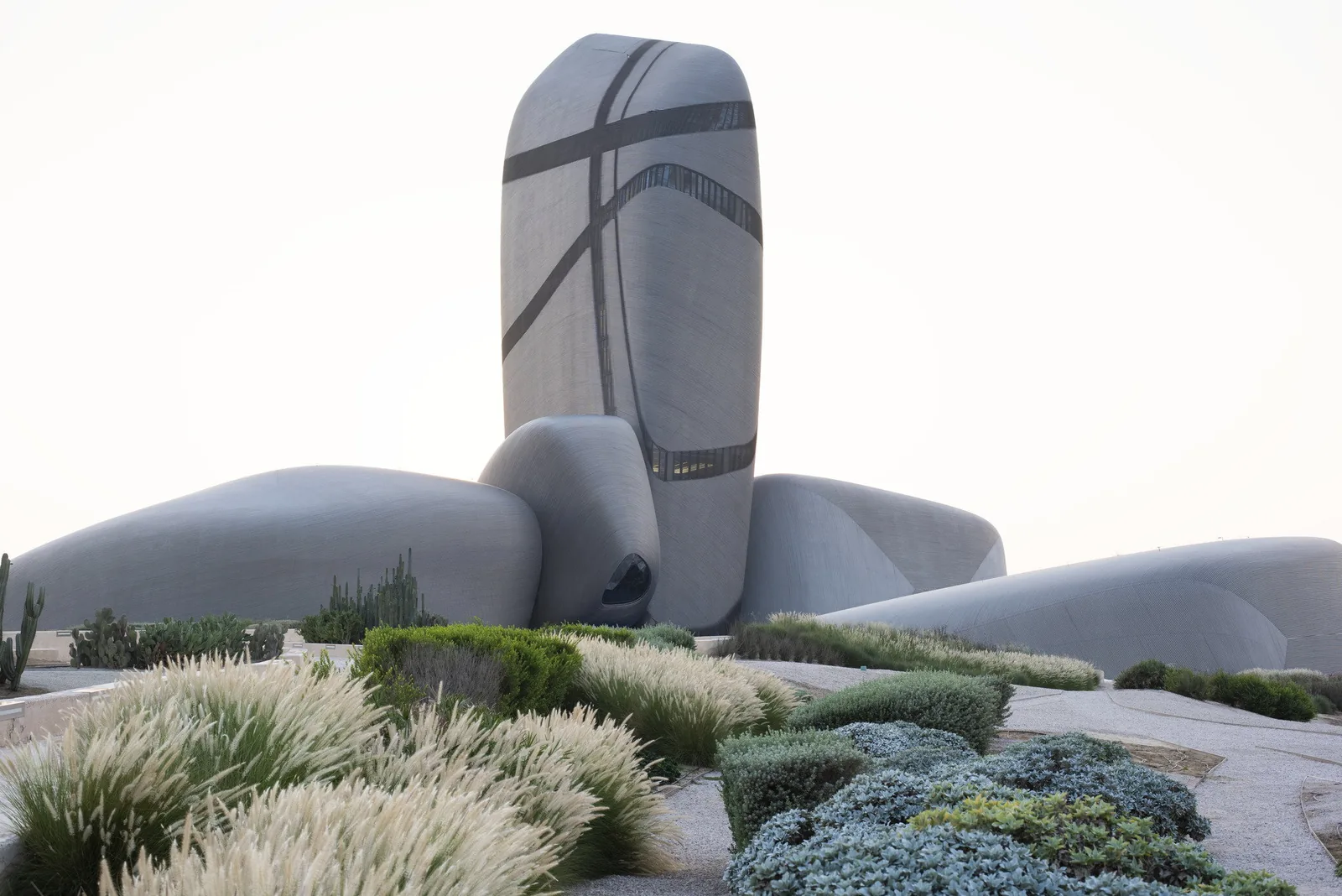 The tower and pebbles above the desert gardens