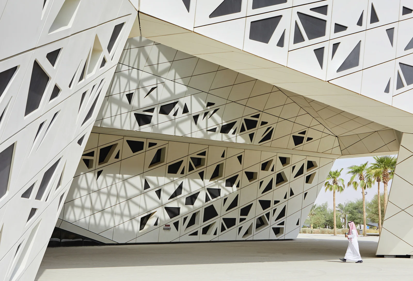 Facade and shade canopy